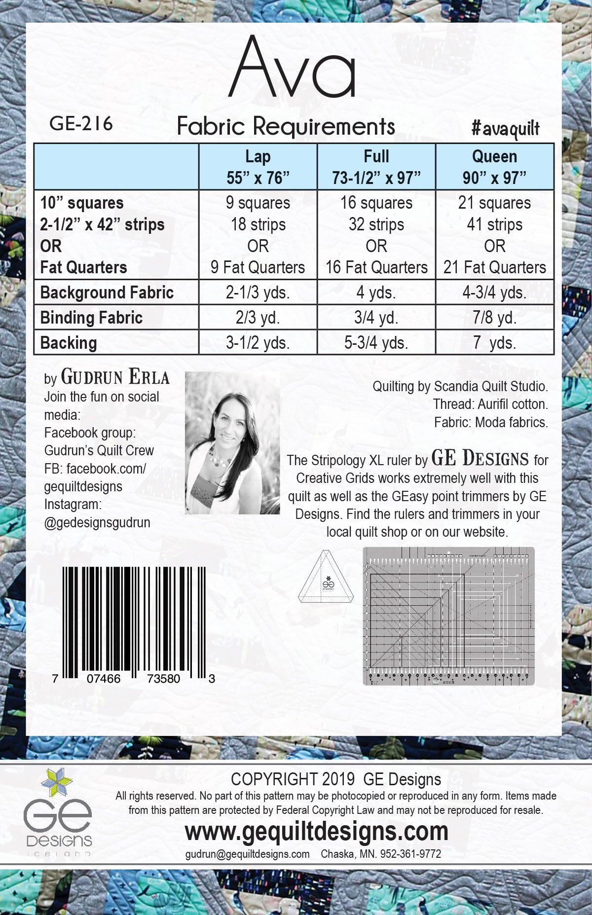 Ava - Stripology Mixer Pattern 216 Pattern GE Designs