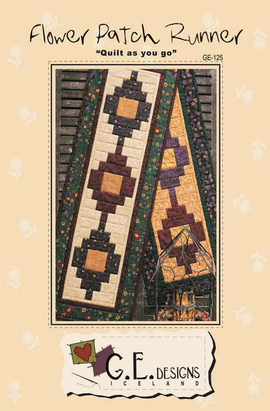 Flower Patch Runner Pattern 125 Pattern GE Designs
