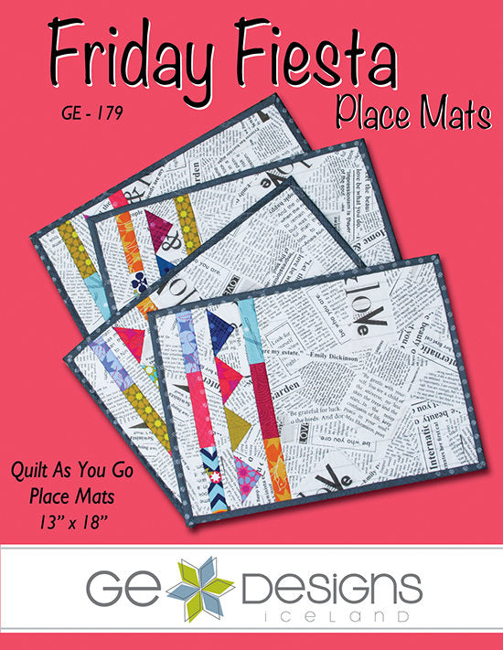 Friday Fiesta Place Mats Pattern 179 Pattern GE Designs