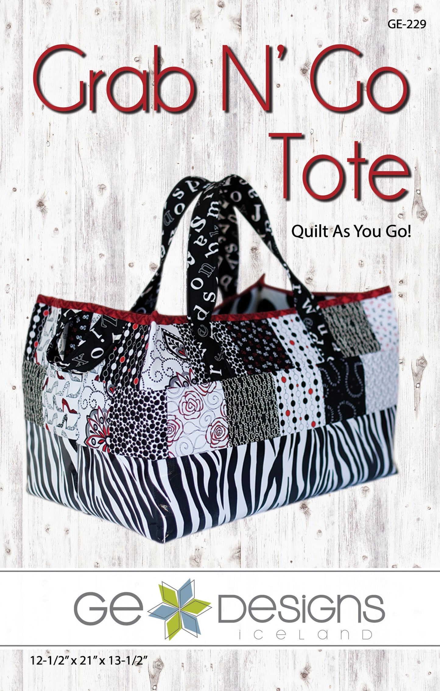 Grab N' Go Tote Pattern 229 Pattern GE Designs