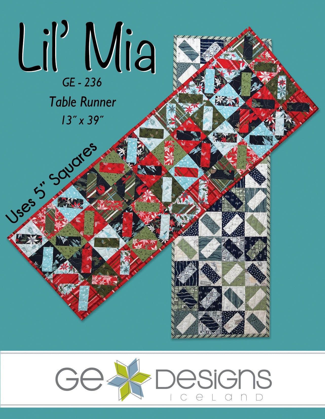 Lil' Mia - Table runner pattern 236 Pattern GE Designs
