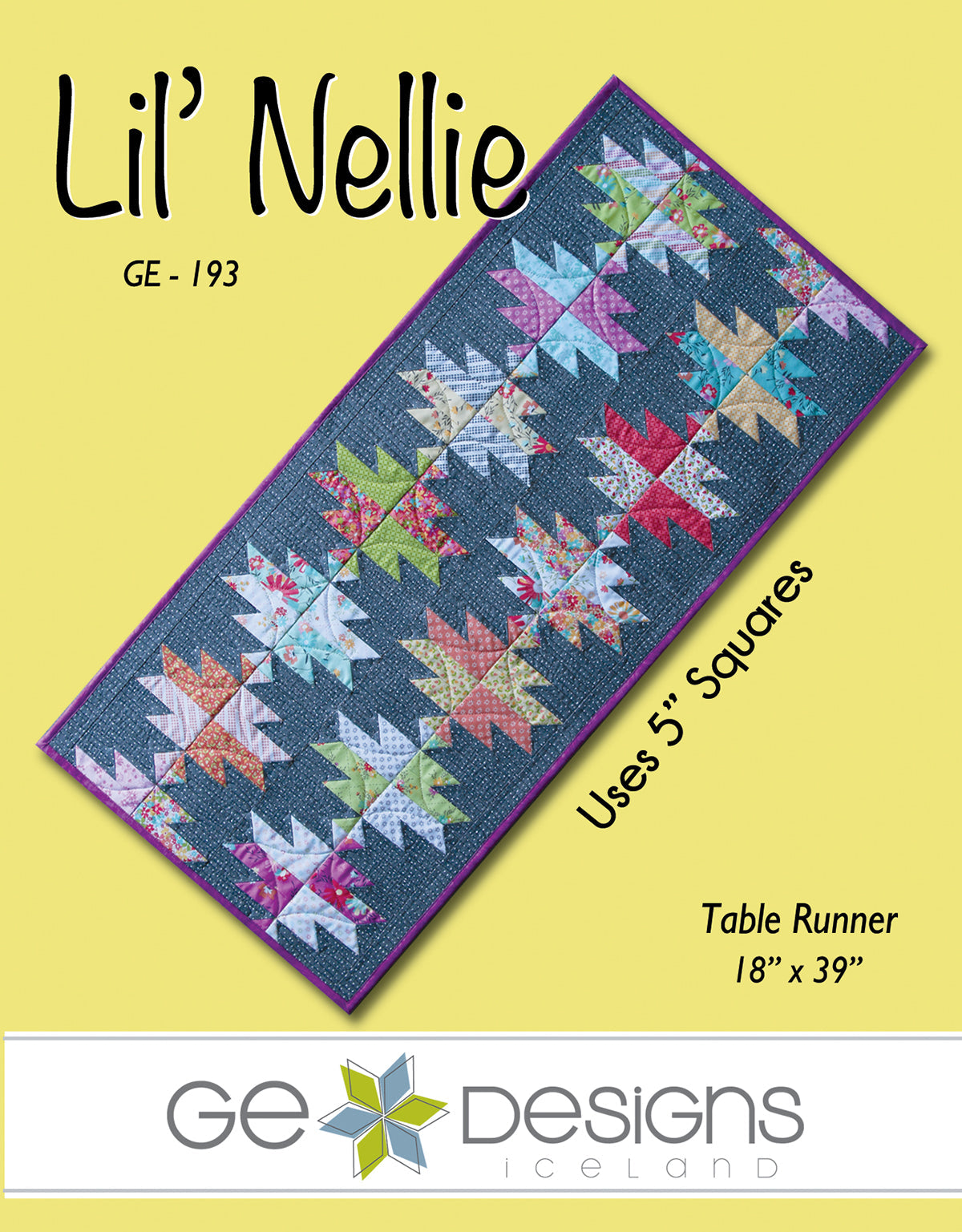 Lil' Nellie - Table runner pattern 193 Pattern GE Designs
