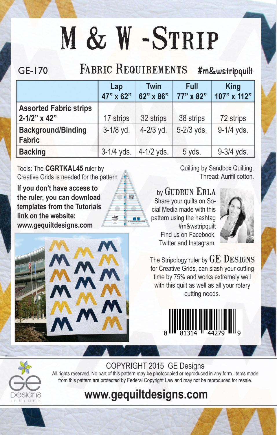 M & W Strip Pattern Pattern GE Designs