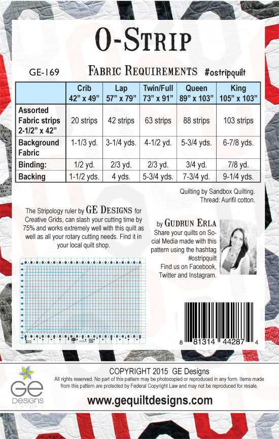O-Strip Pattern 169 Pattern GE Designs