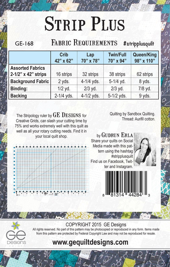 Strip Plus Pattern 168 Pattern GE Designs