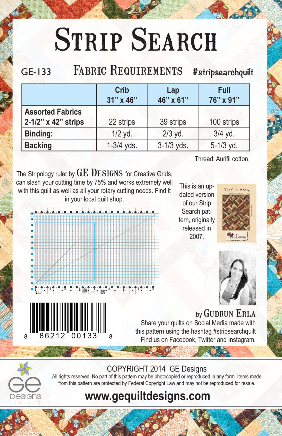 Strip Search Pattern 133 Pattern GE Designs