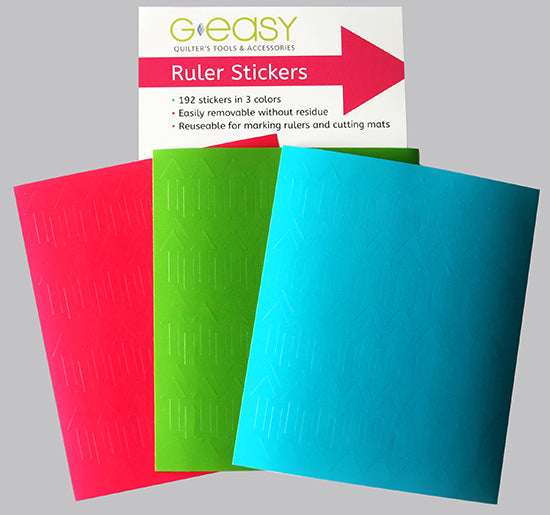 GEasy Ruler Stickers - Tropical Brights palette GE-1100 Tool GE Designs