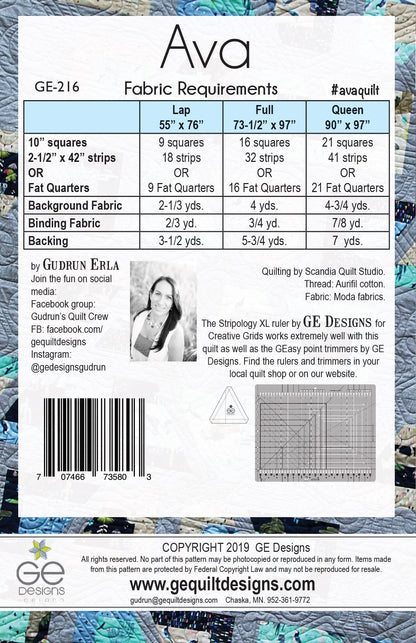 Ava - Stripology Mixer Pattern 216 Pattern GE Designs   