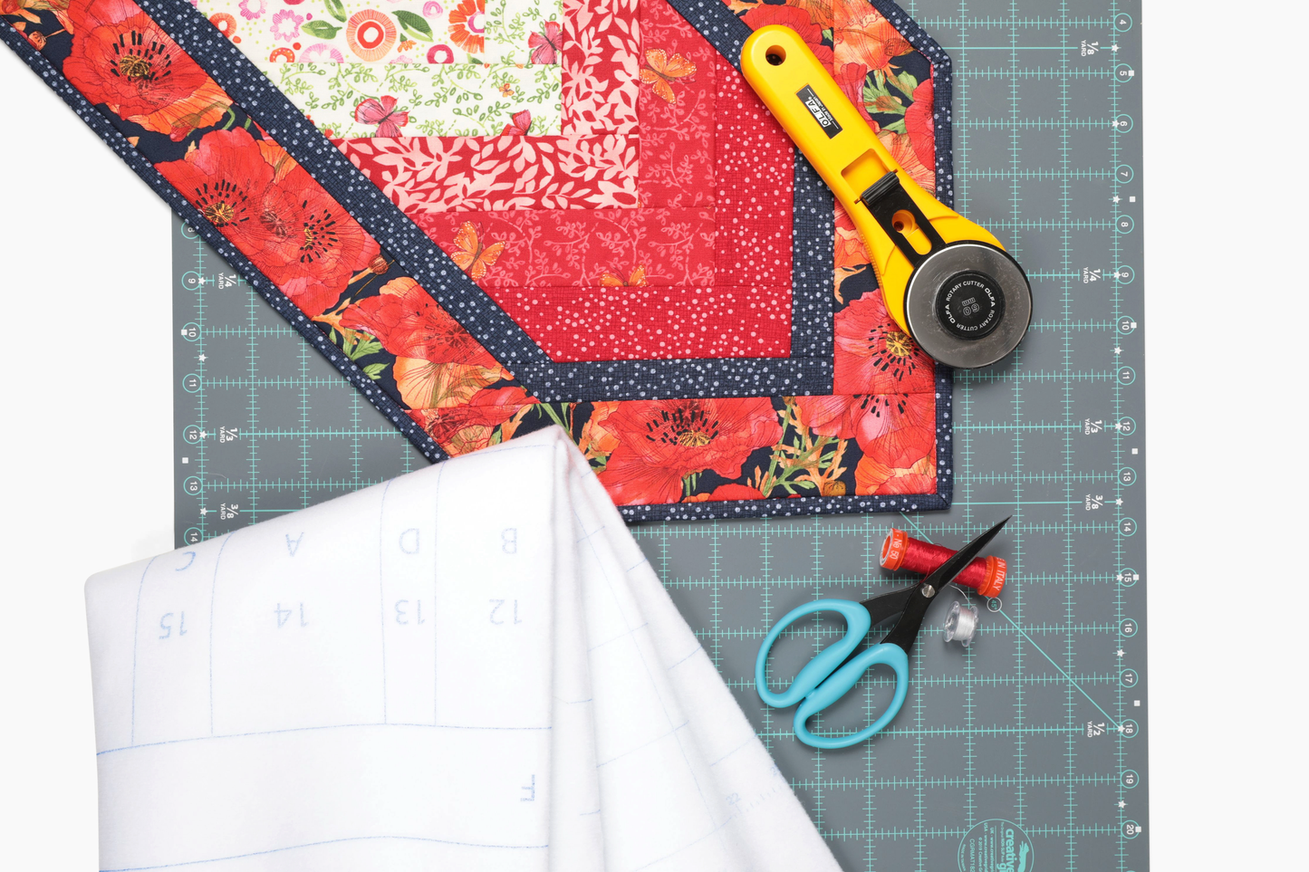 Quilt-As-You-Go Batting Kit - Braid Runner Midi Pattern GE Designs