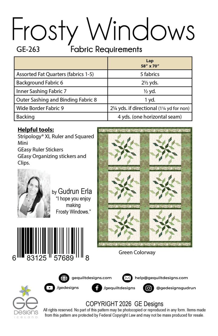 Frosty Windows Quilt Pattern GE-263