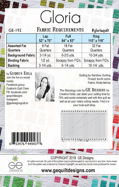 Gloria Pattern 192 Pattern GE Designs   