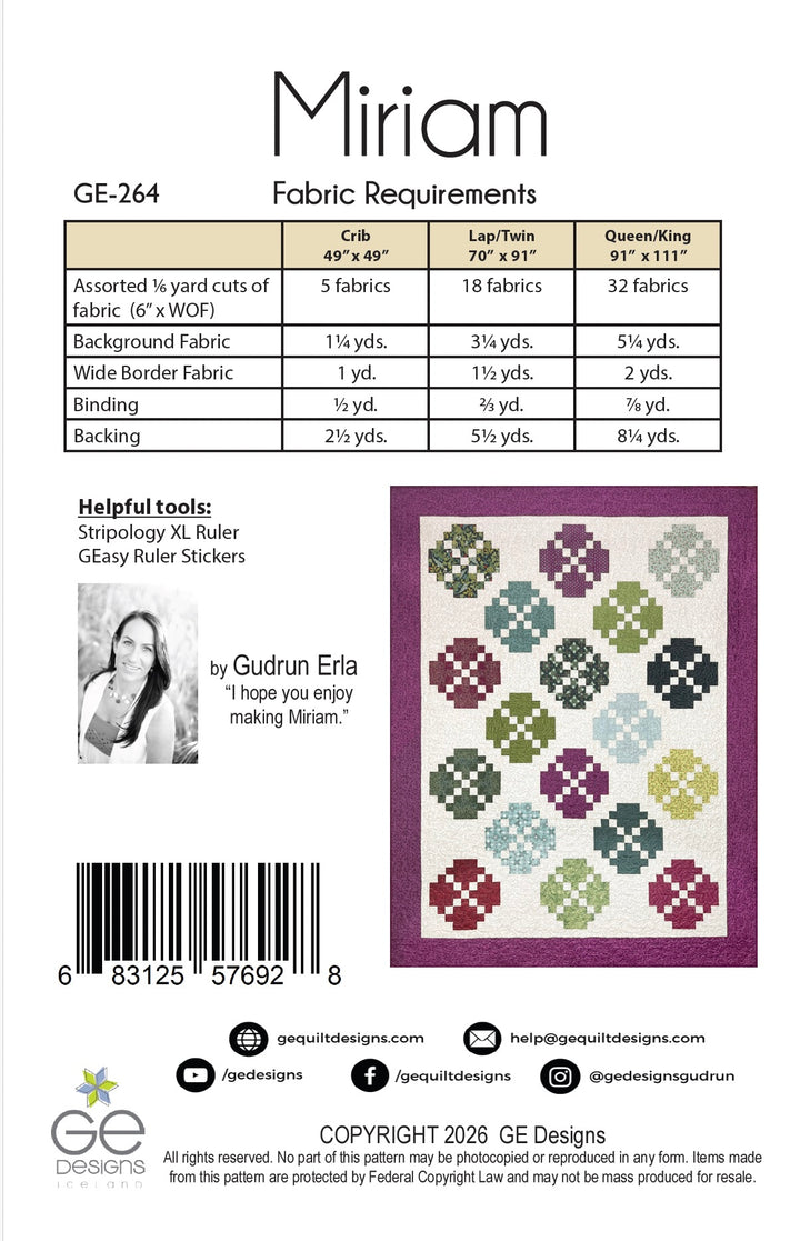 Miriam Quilt Pattern GE-264