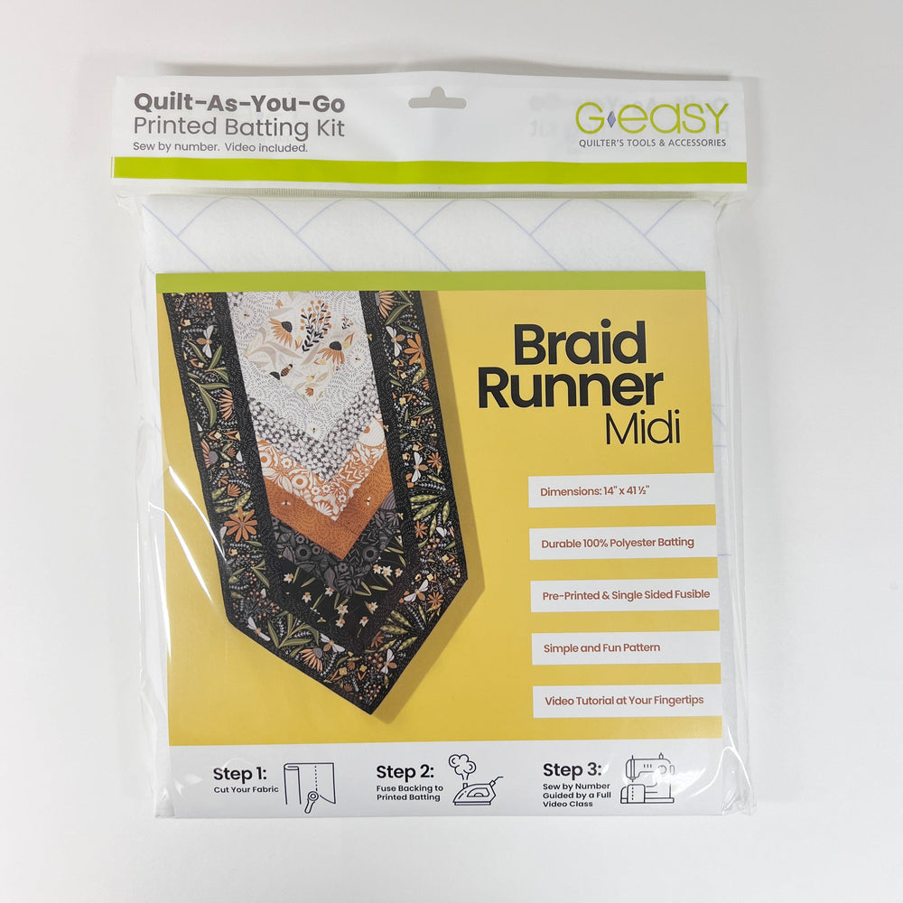 Quilt-As-You-Go Batting Kit - Braid Runner Midi Pattern GE Designs