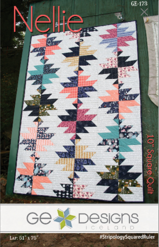 Nellie 10" Square Pattern 173 Pattern GE Designs   