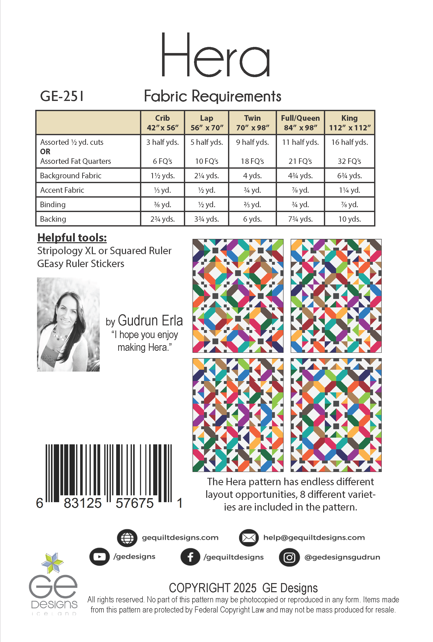 Hera Quilt Pattern GE-251