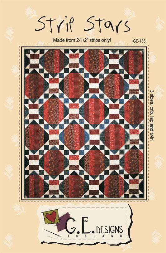 Strip Stars Pattern 135 Pattern GE Designs   