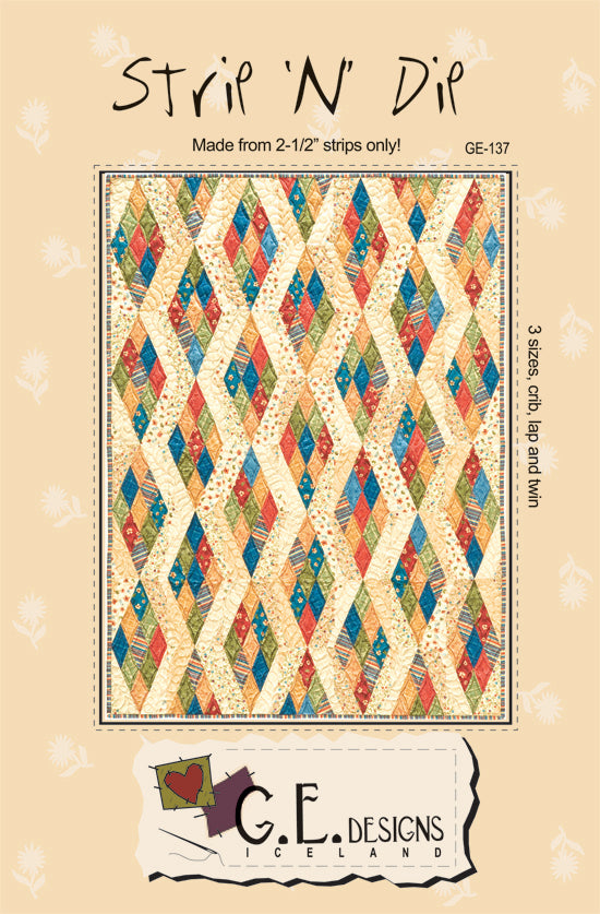 Strip N' Dip - 2.5" PDF Strip Pattern 137 Pattern GE Designs
