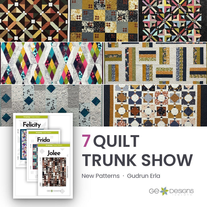 New Pattern Trunk, a 7 quilt trunk show from GE Designs