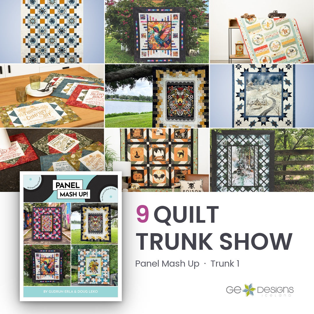 Panel Mash Up Trunk 1, a 9 quilt trunk show from GE Designs