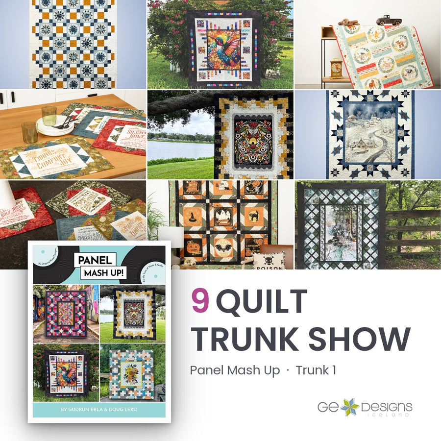 Panel Mash Up Trunk 1, a 9 quilt trunk show from GE Designs