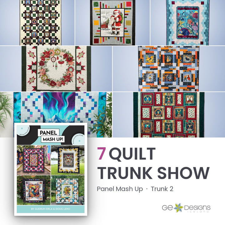 Panel Mash Up Trunk 2, a 7 quilt trunk show from GE Designs