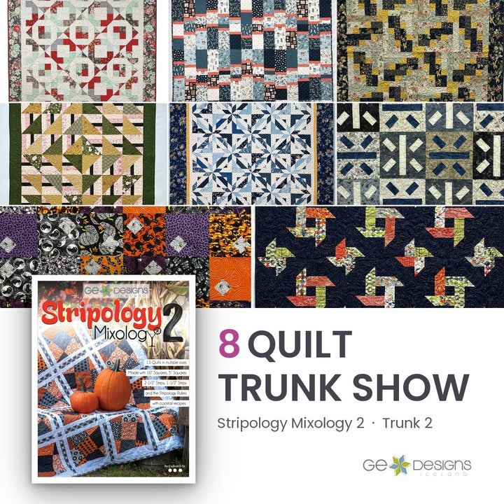 Stripology Mixology 2 Trunk 2, an 8 quilt trunk show from GE Designs