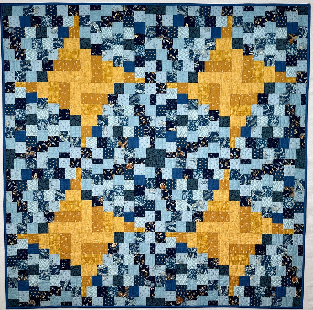 Pebbles quilt, part of the Strip Your Stash Trunk trunk show