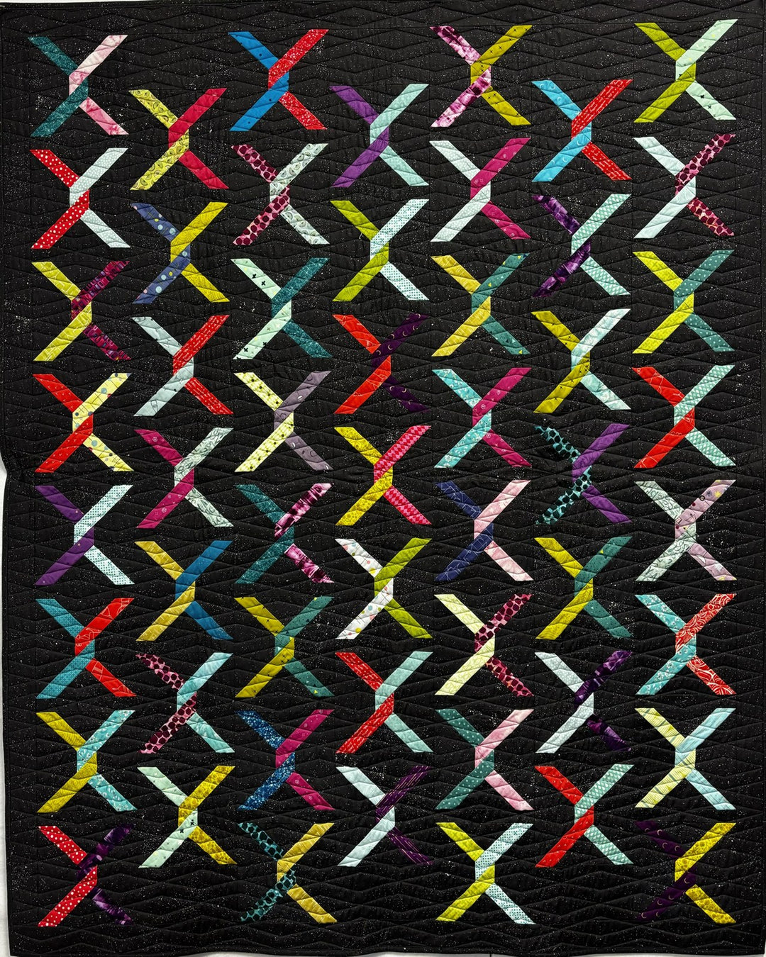 Harmony 2 quilt, part of the Stripology Mixology 2 Trunk 1 trunk show