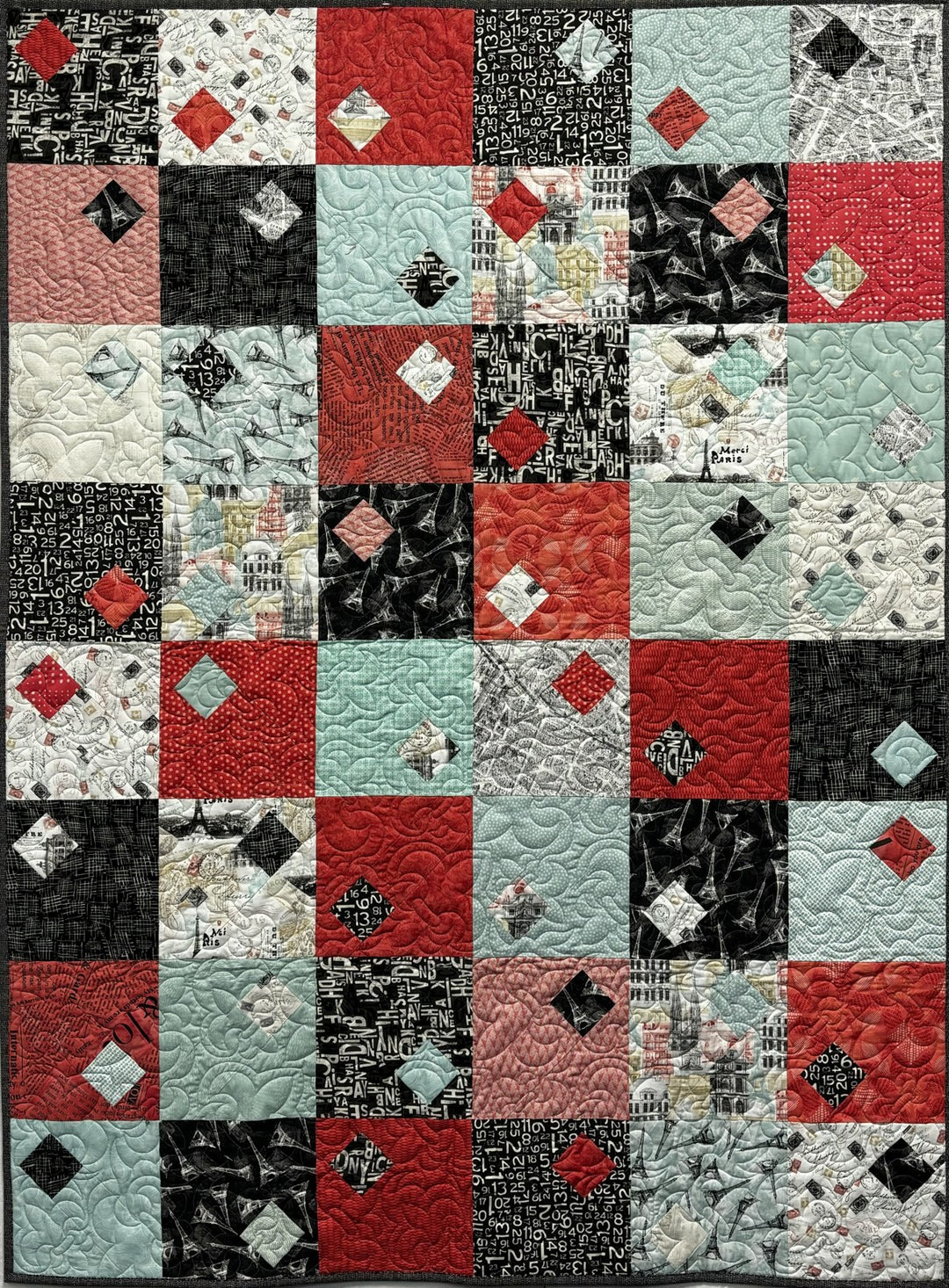 Jojo quilt, part of the Stripology Mixology 2 Trunk 1 trunk show