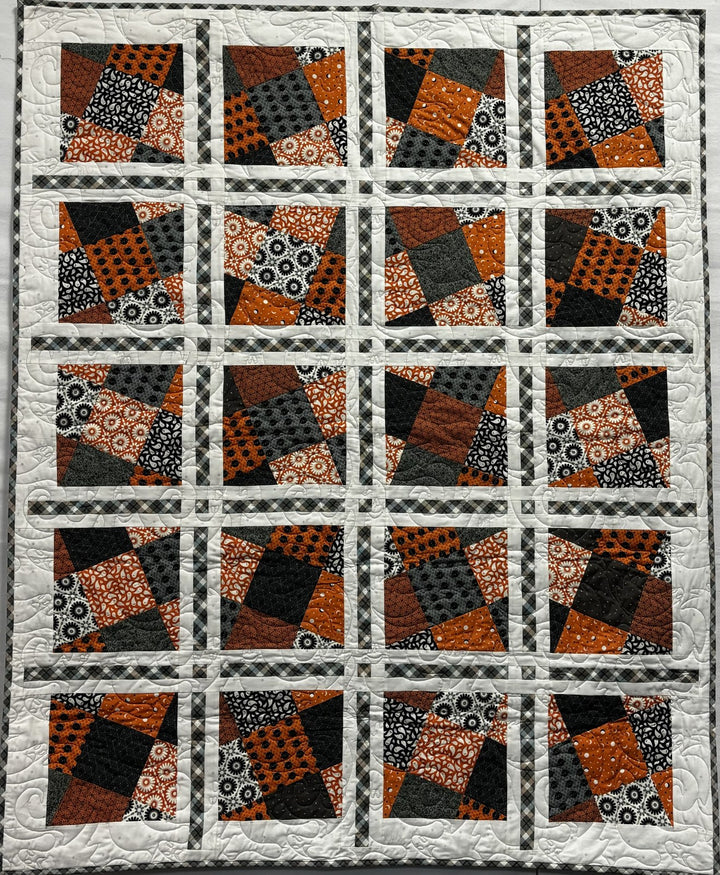 Wanda quilt, part of the Stripology Mixology 2 Trunk 1 trunk show