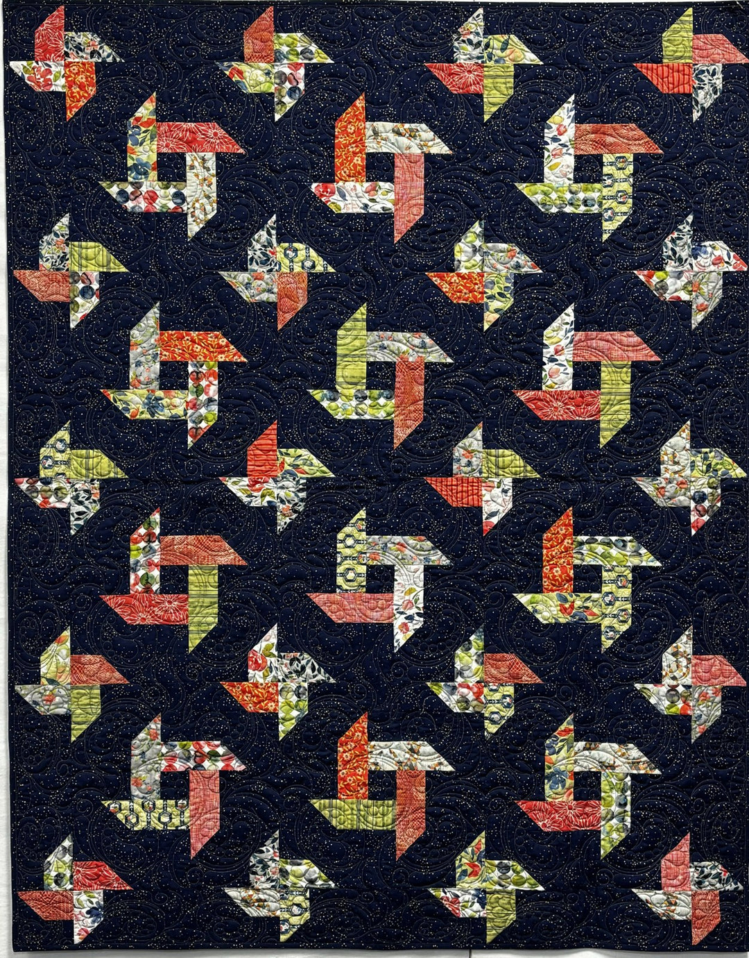 Anglers Choice quilt, part of the Stripology Mixology 2 Trunk 2 trunk show