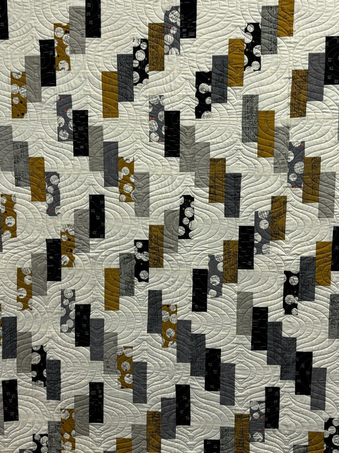 Strippy Stairways quilt, part of the Stripology Mixology 3 Trunk 1 trunk show