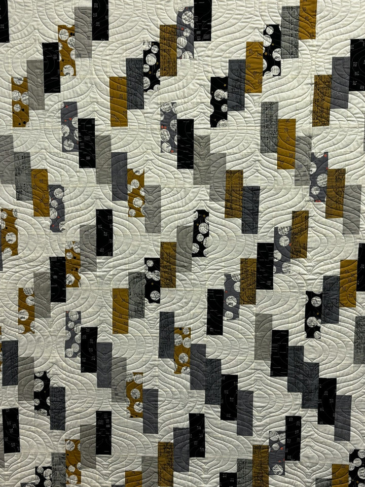 Strippy Stairways quilt, part of the Stripology Mixology 3 Trunk 1 trunk show