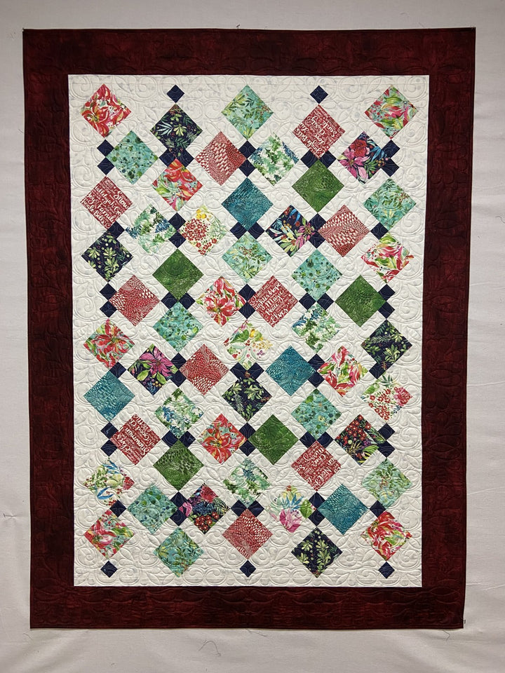 Tara quilt, part of the Stripology Mixology 3 Trunk 1 trunk show