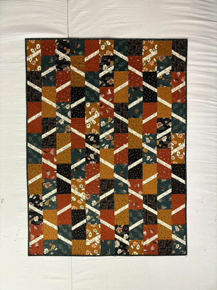 Elvira 2 quilt, part of the Stripology Mixology 3 Trunk 2 trunk show