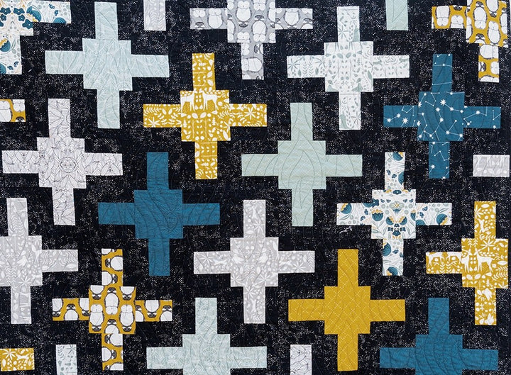 Ingrid quilt, part of the Stripology Mixology 3 Trunk 2 trunk show