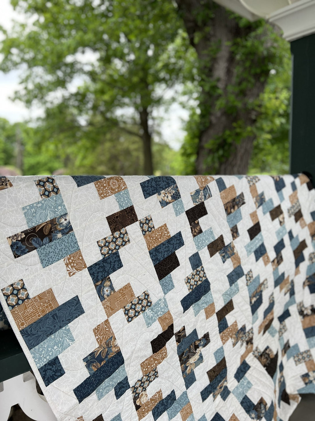 Phoenix 2 quilt, part of the Stripology Mixology 3 Trunk 2 trunk show