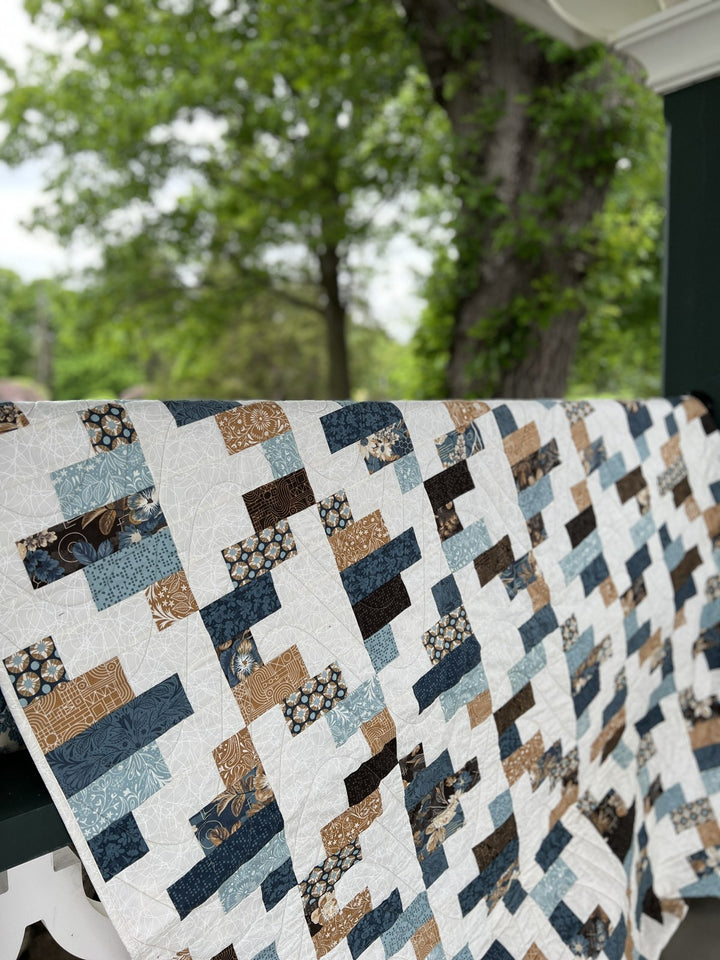 Phoenix 2 quilt, part of the Stripology Mixology 3 Trunk 2 trunk show