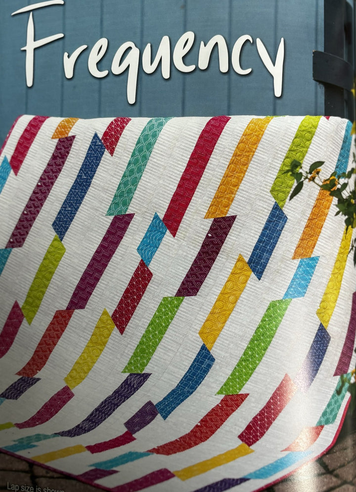 Frequency quilt, part of the Stripology Mixology Trunk 2 trunk show