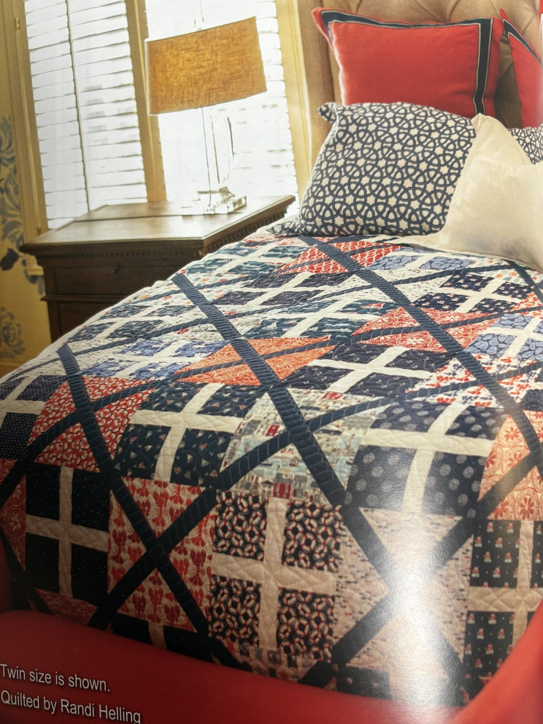 Marina quilt, part of the Stripology Mixology Trunk 2 trunk show