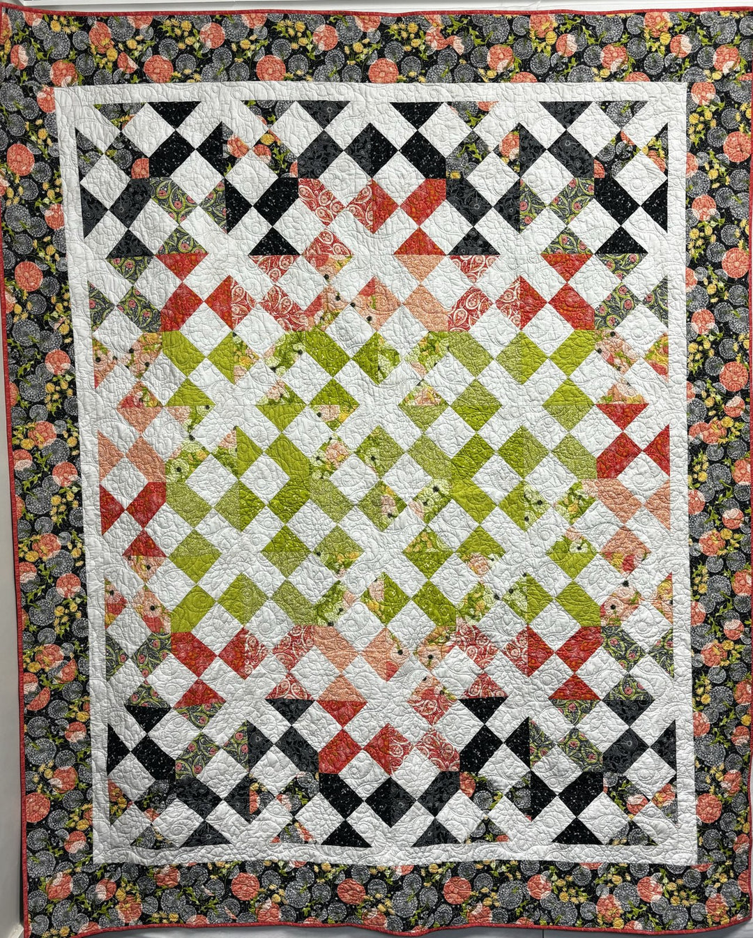Sandy quilt, part of the Stripology Mixology Trunk 2 trunk show