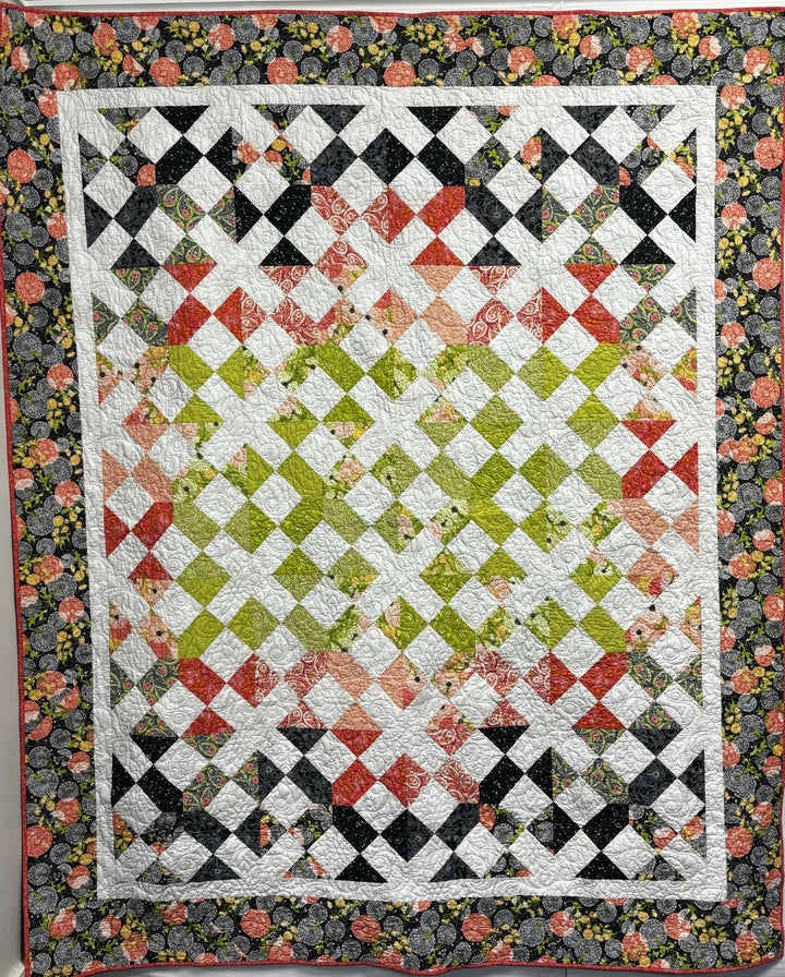 Sandy quilt, part of the Stripology Mixology Trunk 2 trunk show