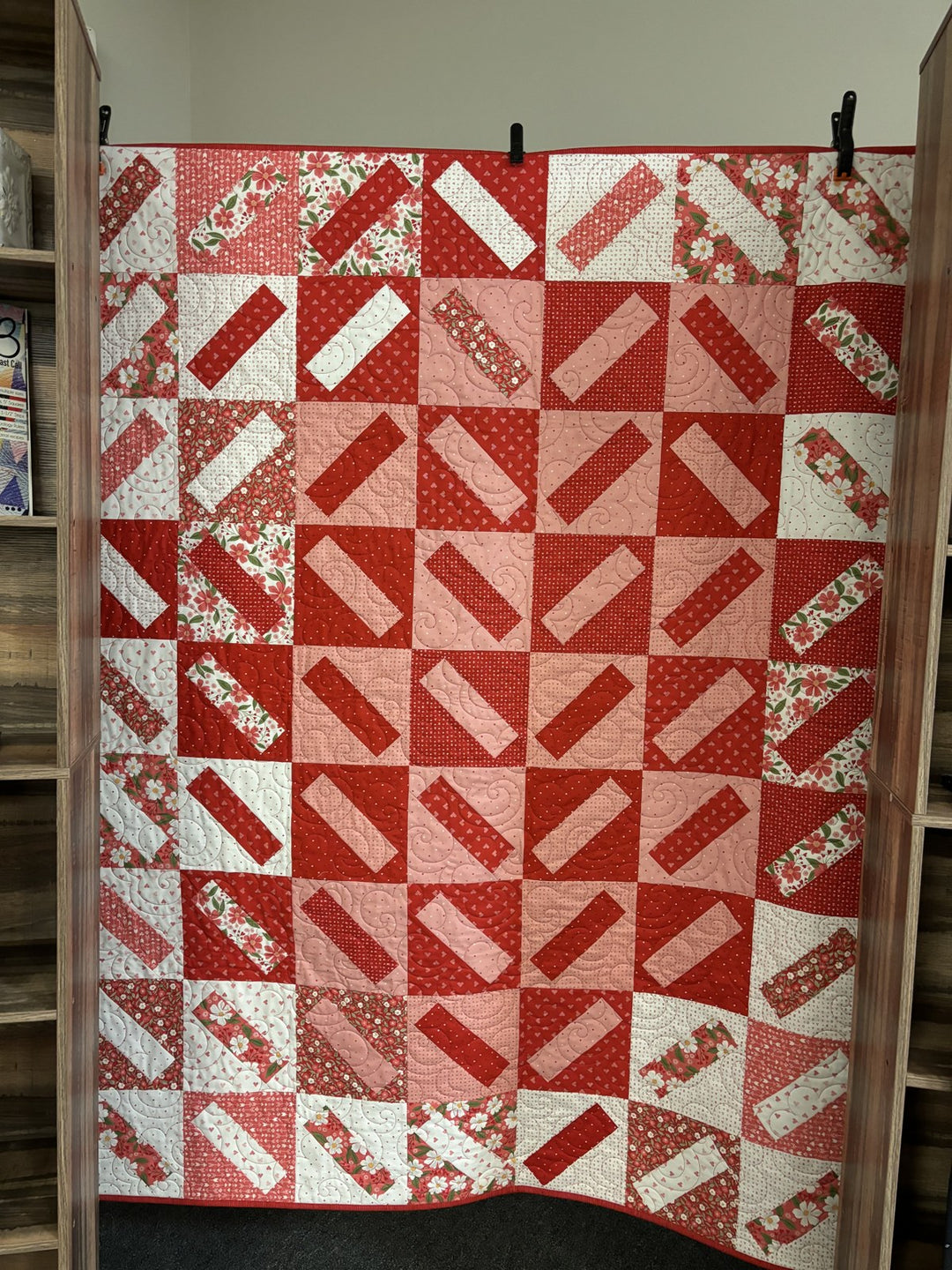 Mia quilt, part of the Stripology Quickies Trunk 1 trunk show