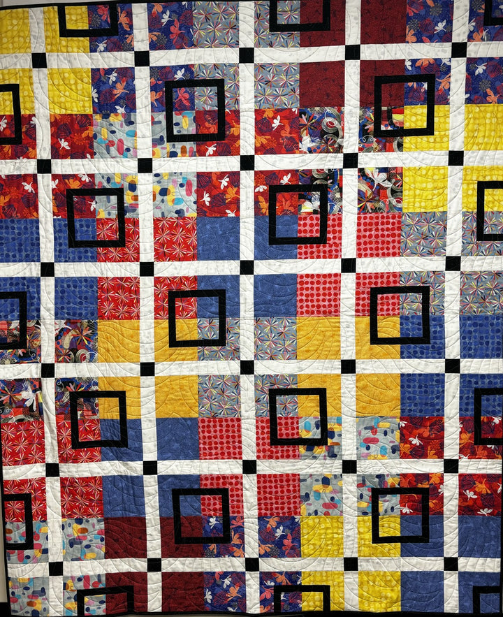 Quinn quilt, part of the Stripology Quickies Trunk 1 trunk show
