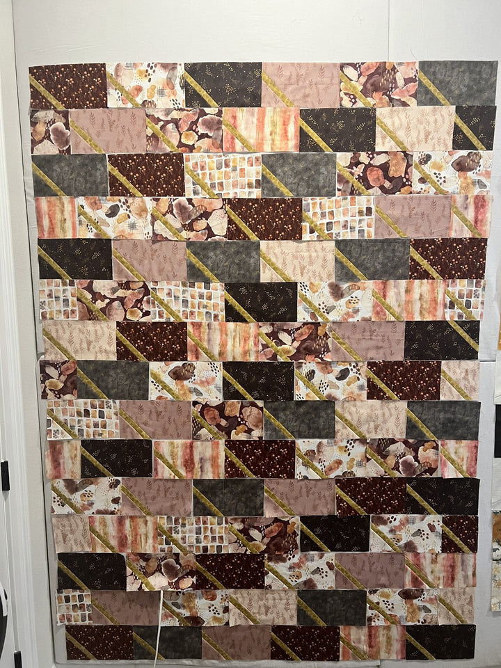 Dina quilt, part of the Stripology Quickies Trunk 2 trunk show