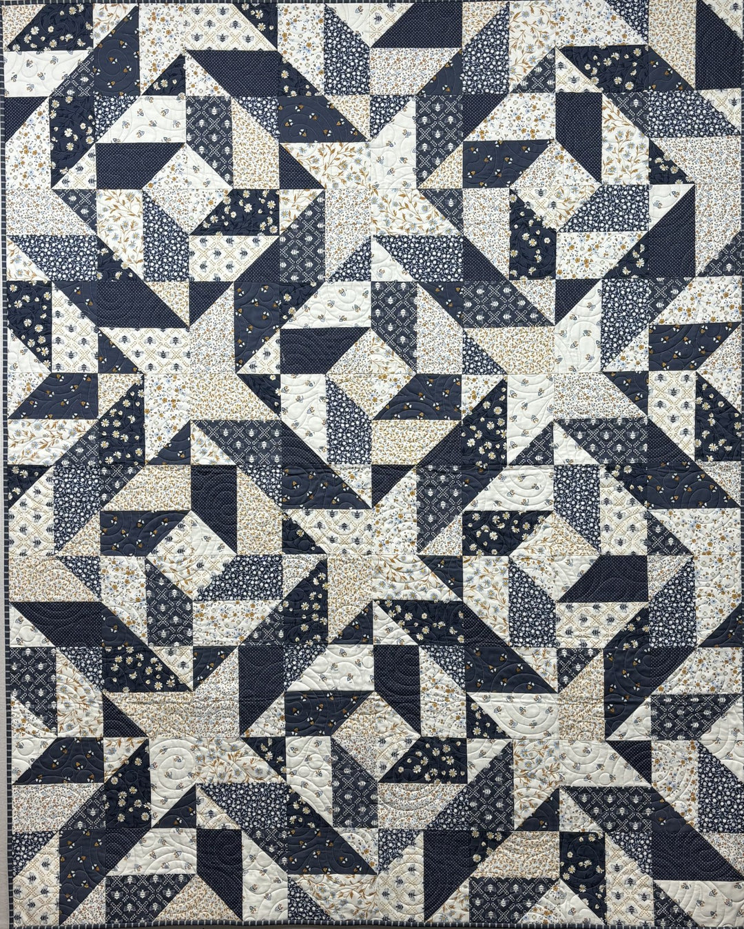 Holly quilt, part of the Stripology Quickies Trunk 2 trunk show