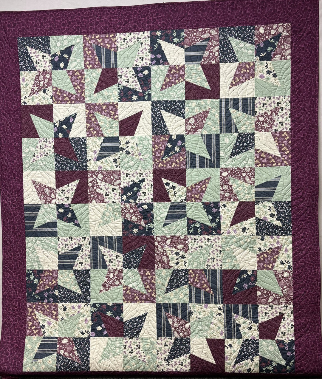 Svana quilt, part of the Stripology Quickies Trunk 2 trunk show