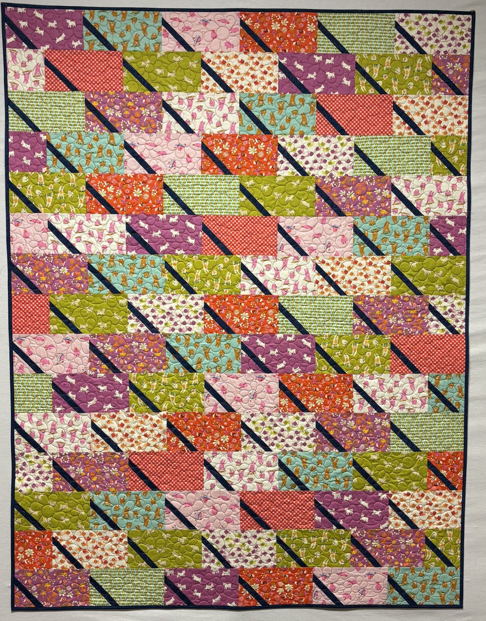 Dina quilt, part of the Stripology Quickies Trunk 3 trunk show