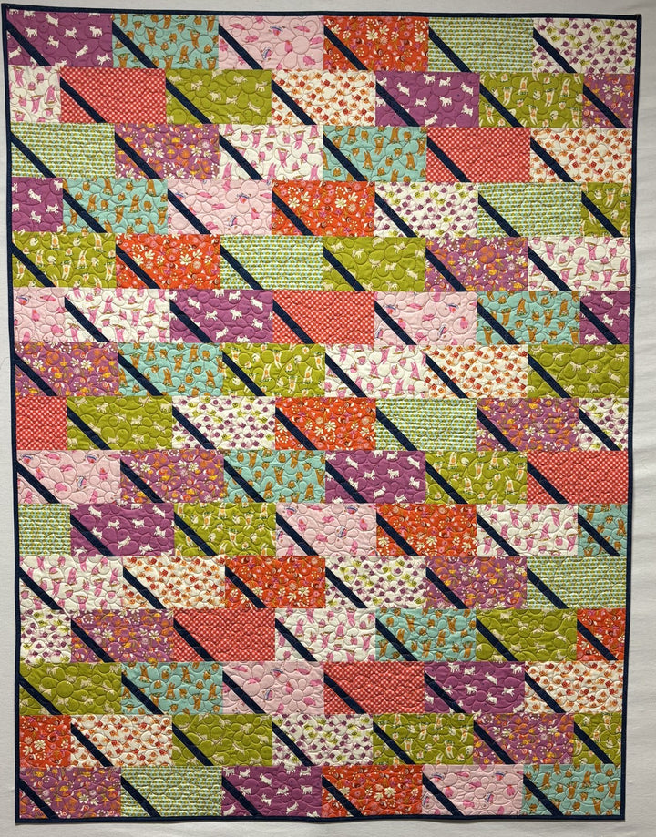 Dina quilt, part of the Stripology Quickies Trunk 3 trunk show