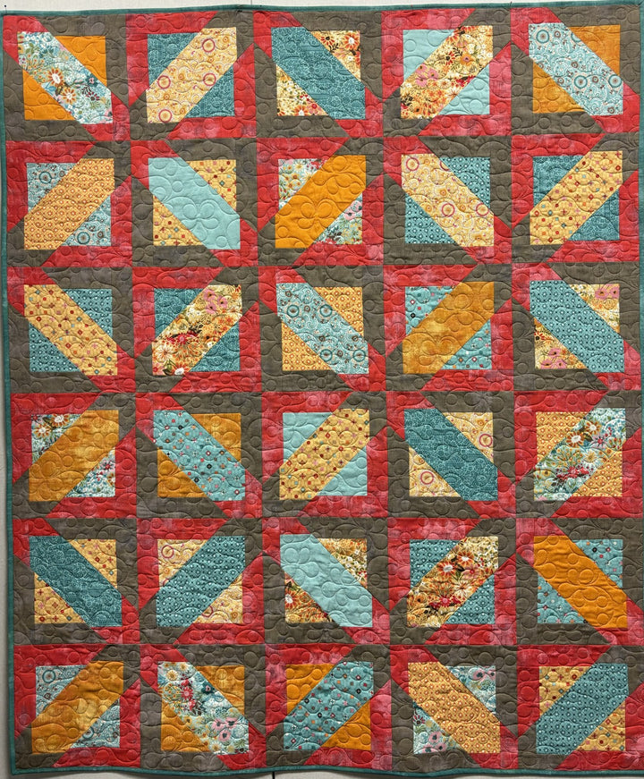 Frankie quilt, part of the Stripology Quickies Trunk 3 trunk show